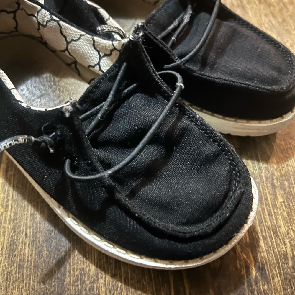 Hey Dude Wendy Toddler Linen Black Size‎ Toddler K8